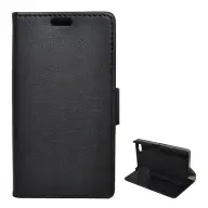 GIGAPACK sony xperia z5 compact tok álló bőr hatású flip prémium fekete