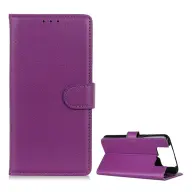 GIGAPACK asus zenfone 7 pro tok álló bőr hatású flip prémium lila