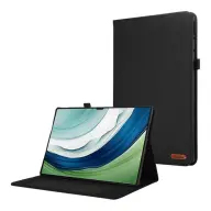 GIGAPACK huawei matepad pro 12.2 tok álló bőr hatású flip textil hatás fekete