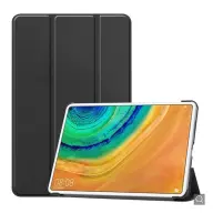 GIGAPACK huawei matepad pro wifi tok álló bőr hatású flip asztali tartó fekete