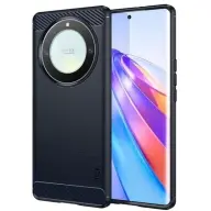 MOFI CASE Honor Magic 5 Lite 5G MOFI szilikon telefonvédő ütésállóság karbon minta SÖTÉTKÉK
