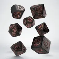 Q WORKSHOP Dobókocka készlet Dragons Modern: Obsidian