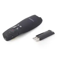GEMBIRD WP-L-12 Vezeték nélküli presenter lézermutatóval Fekete