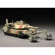 TRUMPETER 1/72 M1A1 tank modell aknamentesítő adapterrel