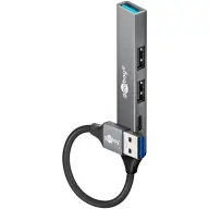 GOOBAY Slim 4-Port USB Hub USB-A to USB-C/USB-A 5 Gbit/s