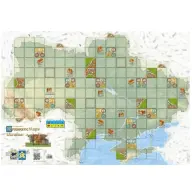 HANS IM GLÜCK Carcassonne társasjáték Ukrajna térkép kiegészítő NÉMET nyelvű