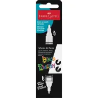 FABER-CASTELL Black Edition Shake&Paint cu dublu capăt akrilfilctoll alb