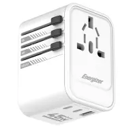 ENERGIZER ETC450 travel adapter 1x USB-A 2x USB-C white