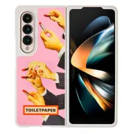 SAMSUNG Galaxy Z fold4 Toiletpaper rúzs mintás gyári tok. rózsaszín (GP-FPF936AMCPY)