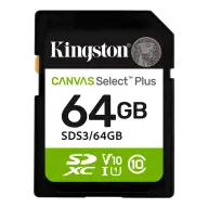 KINGSTON Canvas Select Plus 64GB SDXC 30 MB/s SDS3/64GB