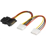 PREMIUMCORD SATA táp Molex Táp Mintás 16cm kfsa-9