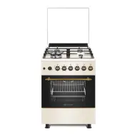 MOVACOOK F6TS40E6 RETRO Tűzhely kombinált 66L A Fehér