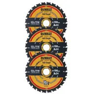 DEWALT DT10399-QZ 3 pcs Sägeblatt klt EXTREME Ø 190 × 30 mm 24T