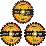 DEWALT DT10397-QZ Sägeblatt Lager ELITE SERIES 3pcs 165mm