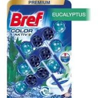 BREF WC Color Aktiv+ Eucalyptus scented toilet balls 3x50g