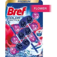 BREF WC Color Aktiv+ Flower scented toilet balls 3x50g