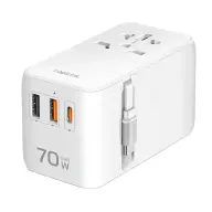 LOGILINK PA0357 Travel adapter 2x USB-A 1x USB-C white