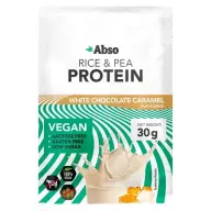 ABSO Protein vegán fehérjepor fehércsokoládé karamell ízű 30g