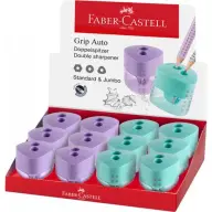 FABER-CASTELL Grip Auto Hegyező display kétlyukú pastel colors
