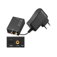 PREMIUMCORD SPDIF digitális jel Toslink optikai jel átalakítása 2xCINCH