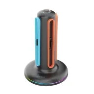 IPEGA töltő állomás 4 Joy-Con kontroller egyidejű töltése LED jelzés FEKETE Nintendo Switch 2