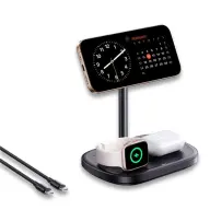 BASEUS EnerFill FS41 žica bez stalak za punjenje 22.5W + 1m USB-C kabel crno