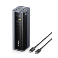 BASEUS EnerGeek GP12 Power Bank 20800mAh 145W + 100W USB-C kabel crno