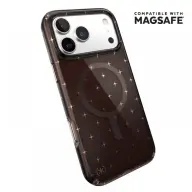 SPECK 151027-3275 Presidio Lux Glitter MagSafe ovitek iPhone 17 Pro Max / iPhone 18 Pro Max črno-prozoren