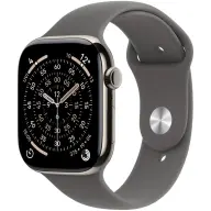 APPLE Watch Series 11 GPS + Cellular 42mm natúr titán tok kőszürke sportszíj S/M