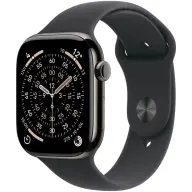 APPLE Watch Series 11 GPS + Cellular 42mm palaszürke titán tok fekete sportszíj M/L