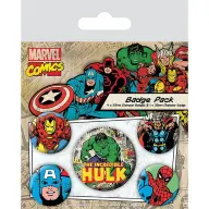 Pyramid MARVEL COMICS (HULK) kitűző szett