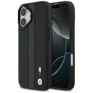 BMW M Perforated Stripe Logo MagSafe tok iPhone 17 fekete-kék