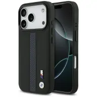 BMW M Perforated Stripe Logo MagSafe tok iPhone 17 Pro / iPhone 18 Pro fekete-kék