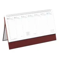 TOPTIMER Standing desk calendar 2026 burgundy