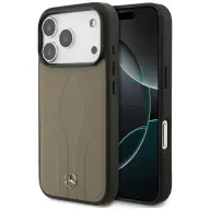 MERCEDES The Move MagSafe bőrtok Apple iPhone 17 Pro / iPhone 18 Pro bézs