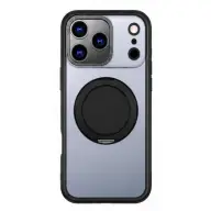 CELLECT 360° vrtljiv ovitek z obročem iPhone 17 Pro / iPhone 18 Pro Črno-prozoren