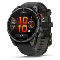 GARMIN Fenix 8 Pro Amoled Sapphire 47mm karbonszürke DLC Titanium fekete/szürke szilikon szíj (ED XD)