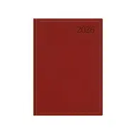 TOPTIMER Traditional daily planner B6 2026 burgundy