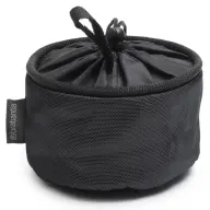 BRABANTIA Clothes Peg Bag kompakt méretű ruhacsipesz tartó. rugalmas stopperes húzózsinórral. tépőzáras akasztóval. akár 75db csipeszhez. időjárásálló. önürítő és szellőző test. fekete - 149726