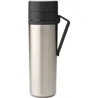 BRABANTIA Make & Take Insulated Flask duplafalú termosz 500 ml. hideg és meleg italok számára. szivárgásmentes. fogantyúval. r.m. acél. sötétszürke - 228643
