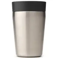 BRABANTIA Make & Take Insulated Flask duplafalú termoszbögre 200 ml. hideg és meleg italok számára. szivárgásmentes. snap lid fedél. r.m. acél. sötétszürke - 228728