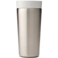 BRABANTIA Make & Take Insulated Flask duplafalú termoszbögre 360ml. hideg és meleg italok számára. szivárgásmentes. snap lid fedél. r.m. acél. világosszürke - 228704
