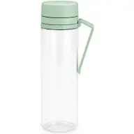 BRABANTIA Make & Take Water Bottle with Strainer vizespalack 500 ml. szűrőbetéttel gyümölcsök számára. fogantyúval. szivárgásmentes. műanyag. átlátszó/jáde zöld - 202445