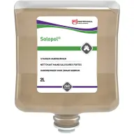 SCJP Solopol Heavy Duty ipari kézmosó szappan makacs szennyeződésekre. dióhéj őrleménnyel. erős tisztítóhatás: 4/5. Heavy Duty adagolóhoz. 2L patron