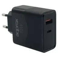 APPROX Hálózati töltő 65W + USB Type C kábel fekete