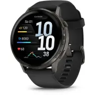 GARMIN Venu 4 45mm sötétszürke fekete szilikon szíjjal (ED)