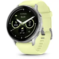 GARMIN Venu 4 45mm ezüst citromsárga szilikon szíjjal (ED)