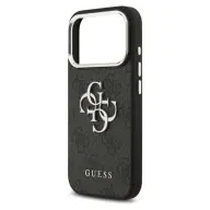 GUESS Big 4G Logo Small Classic Logo iPhone 17 Pro Max / iPhone 18 Pro Max fekete-ezüst