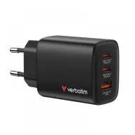 VERBATIM Essentials GaN Wall Charger 65W fekete