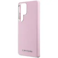 KARL LAGERFELD Samsung S25 Ultra KARL LAGERFELD SAFFIANO FULL WRAPPED ELONGATED METAL LOGO szilikon telefonvédő ütésállóság RÓZSASZÍN